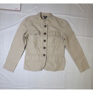 Women's Kenneth Cole Reaction tan jacket.  Size 6.  Khaki casual jacket.